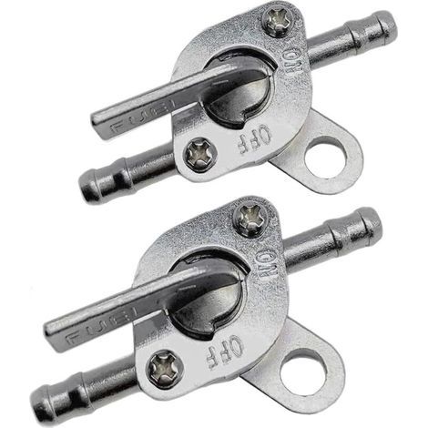 Kraftstoffabsperrventil, kompatibel mit Kraftstoffleitungen mit 6 mm (1/4" oder 3/16") Innendurchmesser für Go-Karts, Roller, Mini-Offroad-Motorräder, ATVs, Kleinmotoren, 50 cm³, 70 cm³, 90 cm³, 1 (1/4)