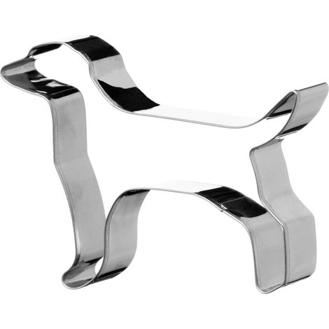 Premier Housewares Dog Shaped Cookie Cutters Stainless Steel Silver Cutter For Biscuits / Pastry Cutter For Baking / Cooking In Kitchen 9 x 7 x 2 (1/2)
