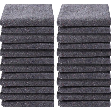 Couverture de déménagement professionnelle, 182,9 x 137,2 cm, 9,5 kg/paquet de 12, en coton recyclé, protection robuste pour meubles, sols et appareils. (1/5)