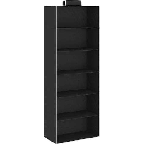 Étagères suspendues de rangement 2 pcs 6 niveaux Tissu (1/5)