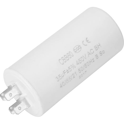 condensateur 35uf 450v, Kondensator 35µf Cbb60,Condensateur De Démarrage À 4 Broches 450V 35Uf 0,2 Pour Appareil (1/5)