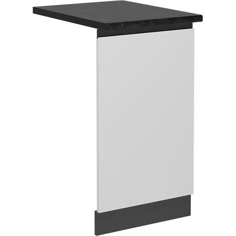 Pannello frontale della lavastoviglie R-Line, Bianco, 45 cm , PL Antracite, Vicco