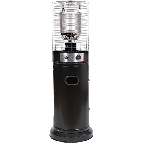 Riscaldatore radiante a Gas Fungo Stufa da Esterno 12/13 kW Nero vano bombola gpl 15kg elegante per ambienti bar pub locali tendostrutture (1/4)