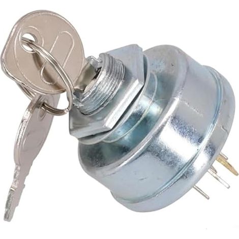 Contacteur d’allumage pour tondeuse avec 2 clés, interrupteur de démarrage 5 broches compatible MTD 725-0267/725-0267A / 925-0267/925-0267A, pour tracteur tondeuse autoporté