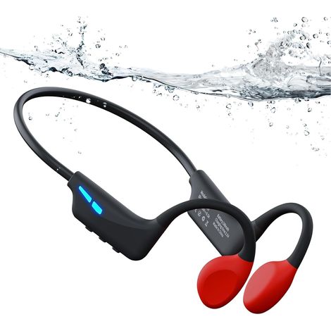Casque Conduction Osseuse Natation, Ecouteur Bluetooth 6.0, 8GB MP3-Player