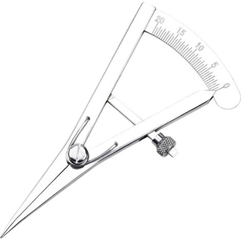 Compas en Cuir À Aile Réglable, Outil De Bricolage en Cuir, Jauge De Marquage Réglable, D'outil Compas De Dessin À Tracer Compas Professionnel pour Menuisier/Dessin/Travail du Cuir (1/5)