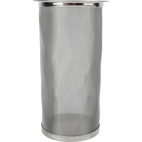 Filtre à café infusé à froid en acier inoxydable réutilisable, à large ouverture, cylindrique, avec joint blanc, pour le thé, 8 x 15 cm / 3,15 x 5,91 pouces (1/5)
