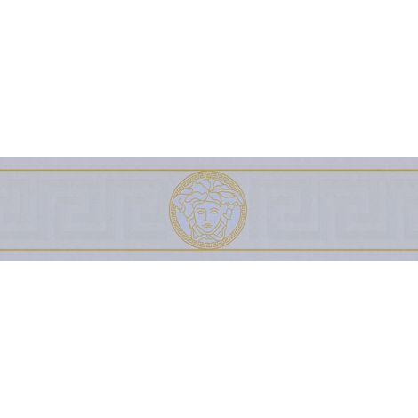 A.S. Creation Versace 3 935225 Vliestapete Borten 0.13 m x 5 m Silber (1/4)