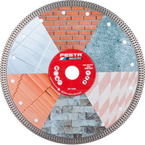 Disque diamant pour carrelage et céramique 230x2,0x22,2mm
