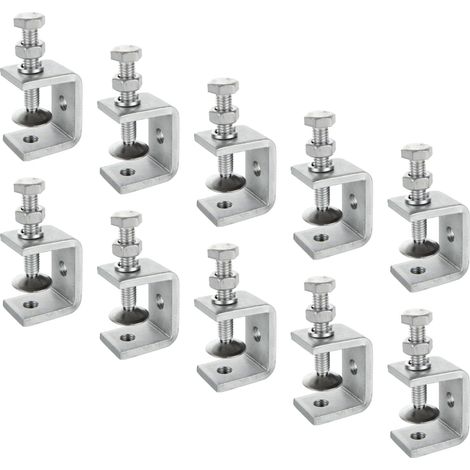 10 Stück 30 mm C-Schraubzwingen – Verstellbare 304 Edelstahl C-Zwinge – Spannbereich 0-25 mm – Für Schweißen, Tischlerei, Hausmontage, Schreinerei