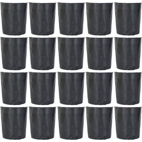 Lot de 300 Pots Plastique pour Semis 9X9 Cm avec Drainage Supports pour Pépinière De Fleurs Et Légumes Réutilisables Et Légers pour Jardinage