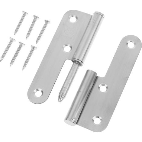 Sportello incernierato rimovibile in acciaio inox con angoli arrotondati, spessore 4 pollici (1/5)