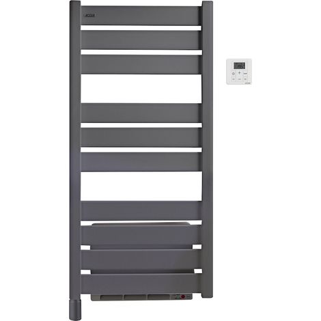 Calentador de toallas eléctrico con ventilador – Madras Air gris antracita – 500 + 1000 W – 109,4 x 50 cm ACOVA