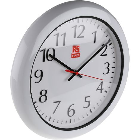 Horloge Analogique Murale RS PRO, Ø 300mm ( Prix pour 1 ) (1/4)