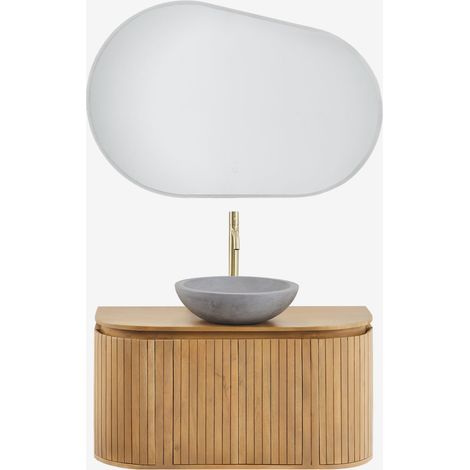 Conjunto de mueble de baño en madera de mango Analis SKLUM             