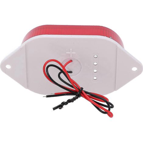 Voyant lumineux de signalisation LED rouge, petite sirène de sécurité avec avertisseur sonore et buzzer pour la surveillance en usine, 220 V (1/2)