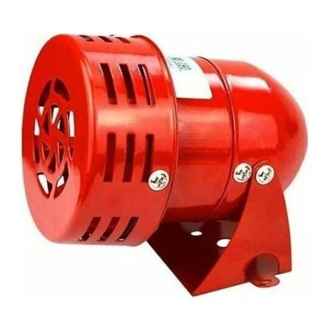 Sirne Alarme 220V Puissant Exterieure Sirene Alarme 120dBRouge Moteur Conduit Sirne Mtal Corne Industrie Bateau Alarme Label (1/4)