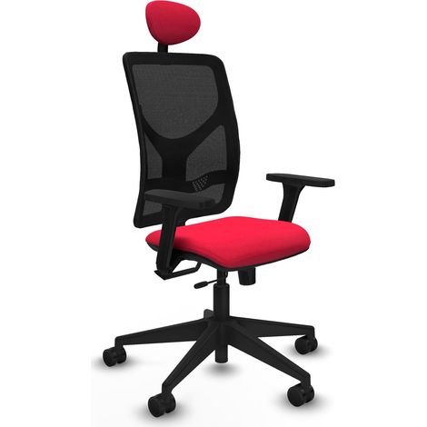 Chaise de bureau piqueras y crespo Motilla noir mousse épaisse (1/2)