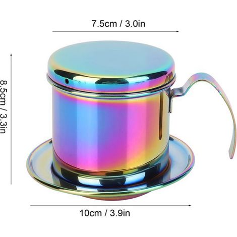 1 Cafetière à filtre, Inox, Portable, Grande capacité, Filtre remplaçable, Maison Bureau Voyage (1/5)
