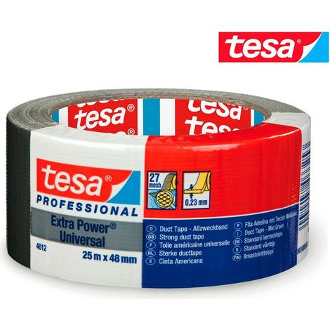 Schwarzes Klebeband 25 m x 48 mm 4612 Tesa
