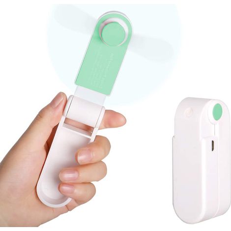 Ventilateur Portable Rechargeable - Batterie 1200 mAh - Rotation 0-270° - USB - Pour Extérieur Intérieur Voyage Camping - 1 Pièce (1/5)
