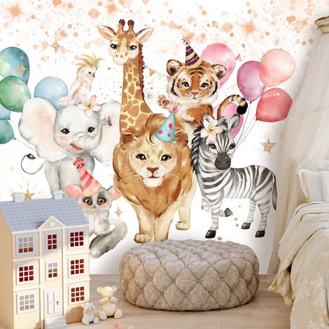 Papier peint Happy Crowd - 200 x 140 cm (1/4)