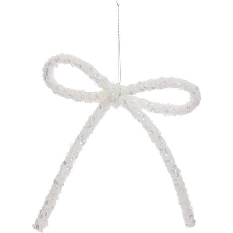 SDN PLF SCHLEIFE WEISS ROSA 17CM - Weiß (1/2)