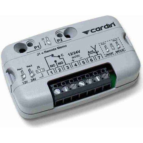 RQM508C1 - Mini receptor monocanal (12/24Vac-dc) CARDIN - RQM508C1