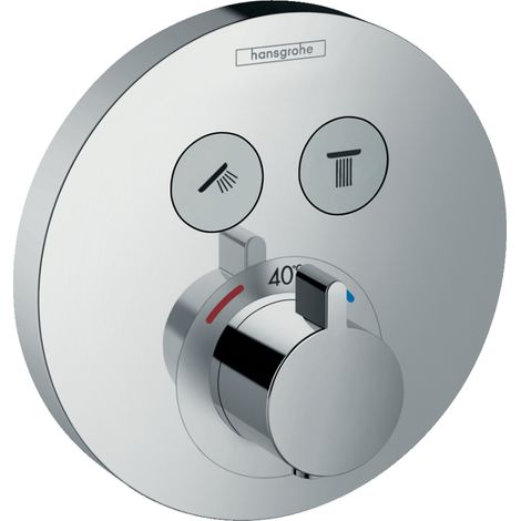 Hansgrohe ShowerSelect S Termostato empotrado para 2 funciones (llaves de paso), 15743000 (1/5)