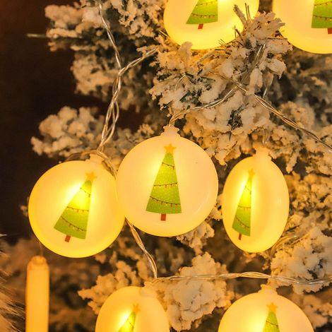 Lichterkette, LED-Lichterkette für den Weihnachtsbaum, 3 Meter, 20 LEDs, warmweiß, batteriebetrieben, für drinnen und draußen, Feste, Partys, Dekoration (1/3)