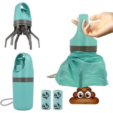Hundekotschaufel Kotgreifer Blau (1/5)