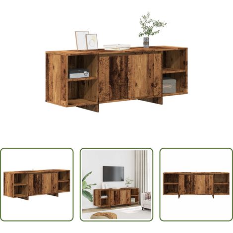 Altholz -  TV-Schrank Altholz-Optik 130x35x50 cm Holzwerkstoff (1/5)