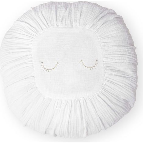 Cojín algodón blanco 11x35x35cm