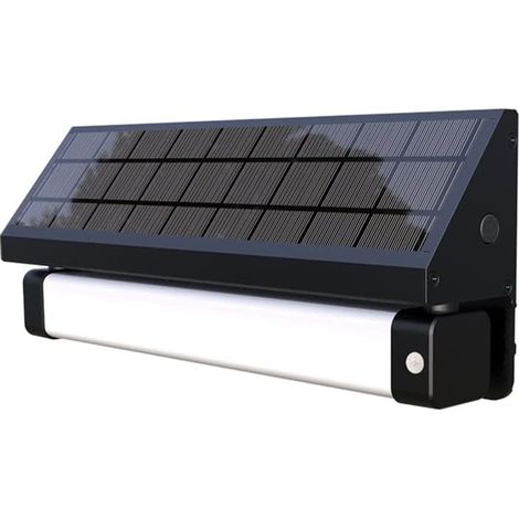 Solarsys - Solar-Wandleuchte mit Bewegungssensor, Starker Lichtstrom 1000 Lumen, 4W Solarpanel – 72 Std. Betriebsdauer (1/5)