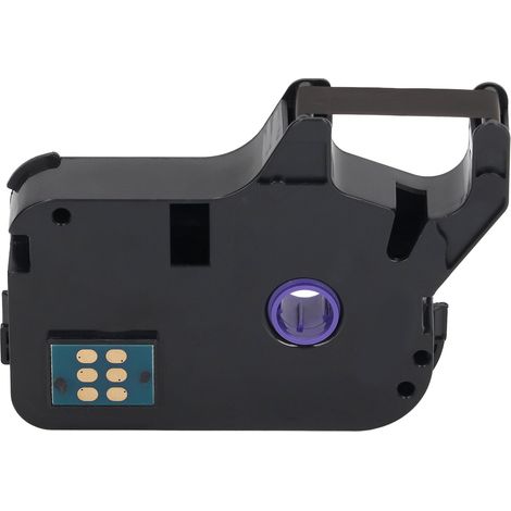 Bande d'étiquetage noir imperméable auto-adhésive pour machine à numéroter SUPVAN TP60i, 66i, 60A, 66A, 100 mètres, impression claire (1/5)