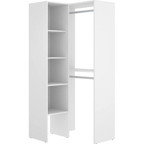 Guardaroba angolare L79 cm Bianco - FERDINAND