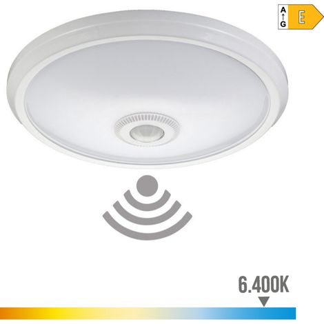 LED Wandaufbauleuchte mit Sensor und Notlicht, IP20, 16W, 30 LEDs, 6400K  EDM 32511