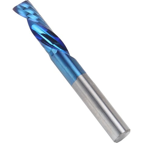 Spiralfräser, einschneidig, Wolframstahl, blau plattiert, CNC-Werkzeuge, 6x17x50 (1/5)