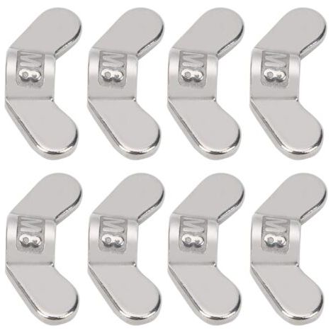 royaluxe-Lot de 10 écrous à ailettes M8 en acier inoxydable 304 (1/5)