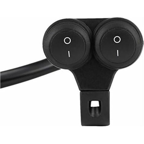 Interruttore manubrio moto, universale 22mm interruttore on/off faro fendinebbia doppio pulsante di controllo (B) - LIAIKI