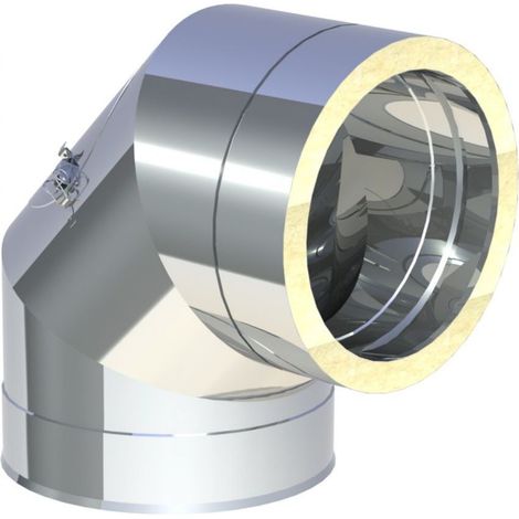 Coude de nettoyage 90° tuyau d'échappement Ø 180 mm