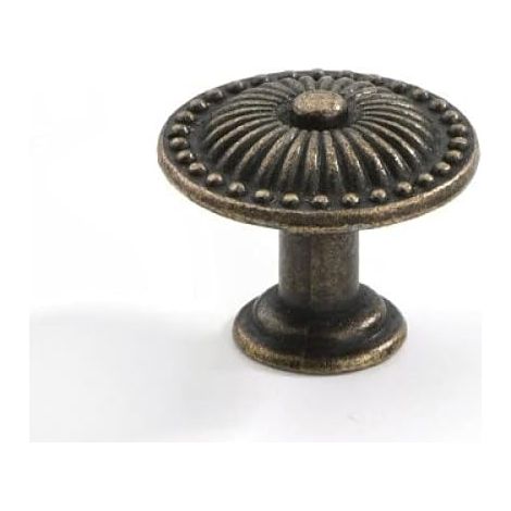 Vintage-Schrankknöpfe, 4 Stück, Schubladenknöpfe mit Schrauben, Möbelknöpfe, Retro-Bronze, Schrankgriffe, Schrankgriffe für Kommode