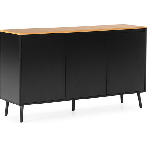 Aparador Desi 3 puertas color Negro (1/5)
