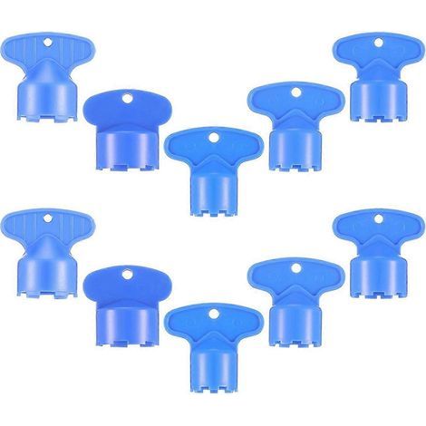 Clé de démontage bleue pour aérateur de robinet (10 pièces) (1/5)