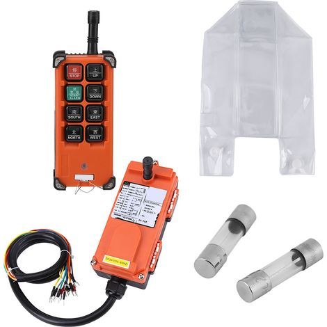 Ortviai Télécommande Radio Industrielle 24 V pour Palan Simple Vitesse – Ensemble Émetteur/Récepteur IP65, 100 m (1/3)