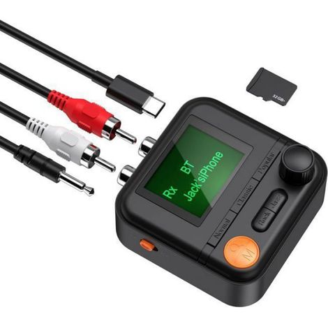 Émetteur-récepteur Bluetooth, adaptateur audio Bluetooth HiFi avec écran, adaptateur audio sans fil pour système audio de (1/5)