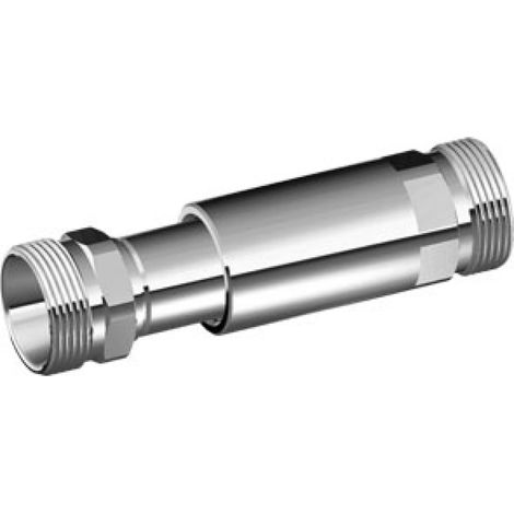 Giunto di Riparazione Allungabile Cromato 24 x 19 Estensione 72 101 mm