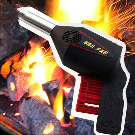 Ventilateur de Barbecue Electrique Portatif Souffleur à Barbecue Outil pour Camping Pique-Nique Barbecue en Plein Air Cadeau de Noël pour Mari (1/4)