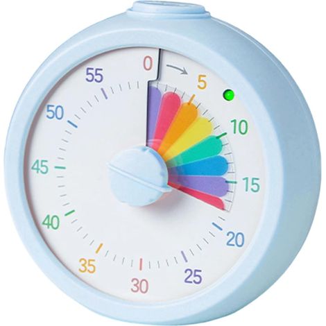 CCYKXAChildren's Visual Timer, Silent Portable Planning Tool, Clock Timer Supplies for Home, School, Office, and Classroom (1/5)
