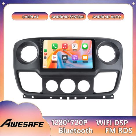 AWESAFE Autoradio Android 13 6GB+128GB für Renault Master Nissan NV400/Opel Movano (2010-2016) 10,1'' Bildschirm CarPlay Android Auto